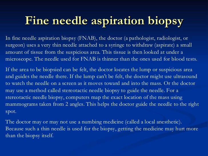 stereoscopic needle biopsy breast Confessions of a horny busty blonde